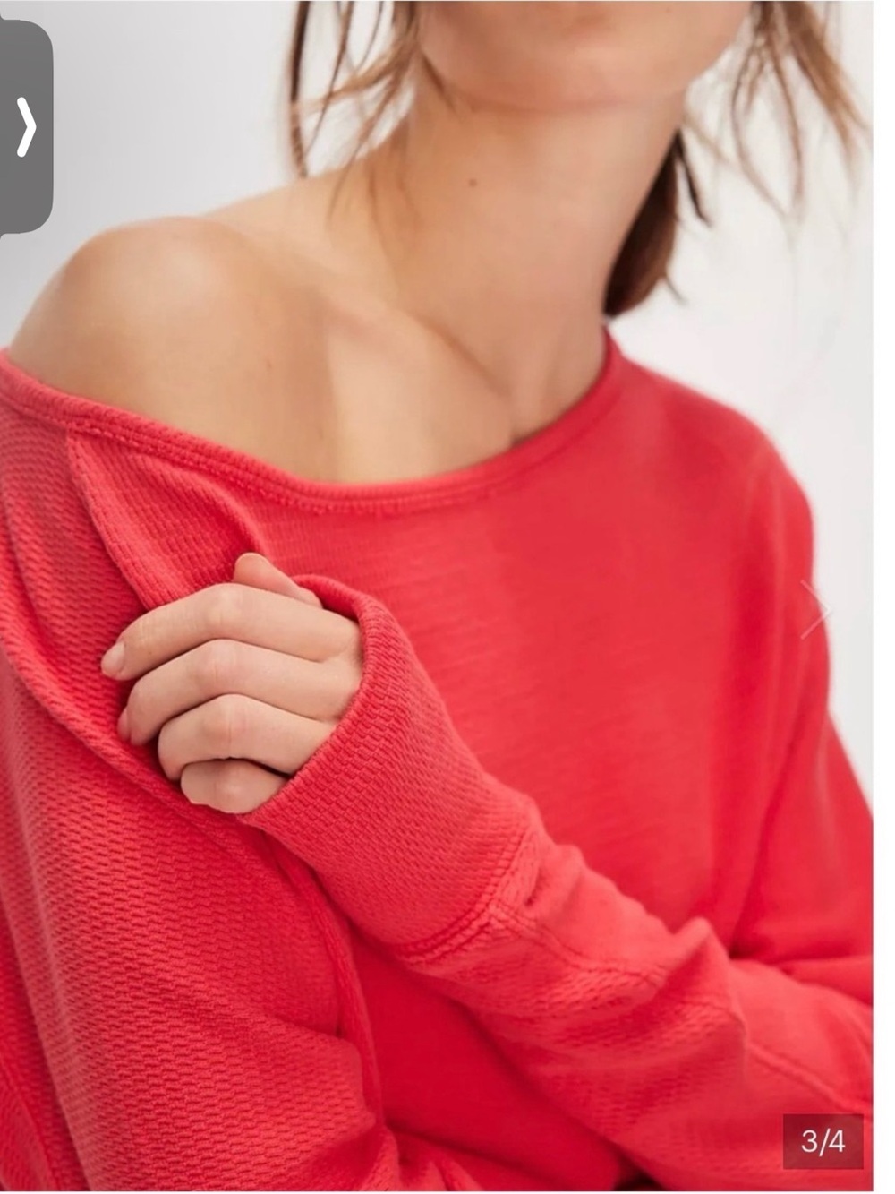 Free People Jess Long sleeve Tee NWT